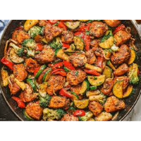 One-Pan Chicken Vegetable Bake Recipe - Low Cost Recipes